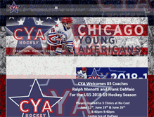 Tablet Screenshot of cyahockey.com